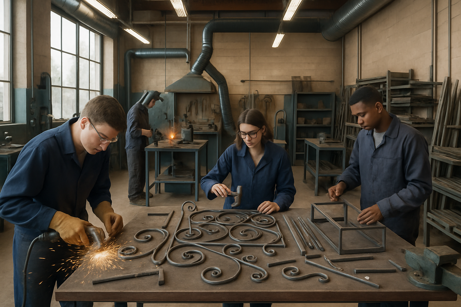 participez aux journées portes ouvertes au lycée le mont châtelet de varzy et plongez dans l'univers fascinant de la ferronnerie. découvrez le savoir-faire des élèves et les créations uniques qui allient art et techniques traditionnelles.