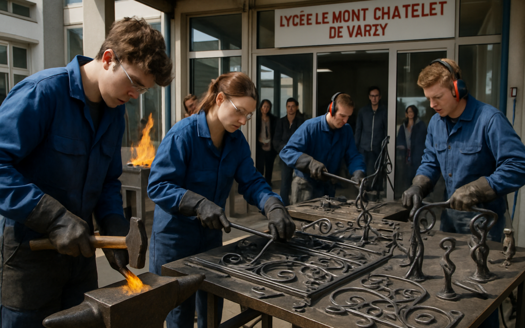 participez aux journées portes ouvertes du lycée le mont châtelet de varzy et plongez dans l'univers passionnant de la ferronnerie. découvrez des créations uniques et assistez à des démonstrations des techniques artisanales de ce métier traditionnel.