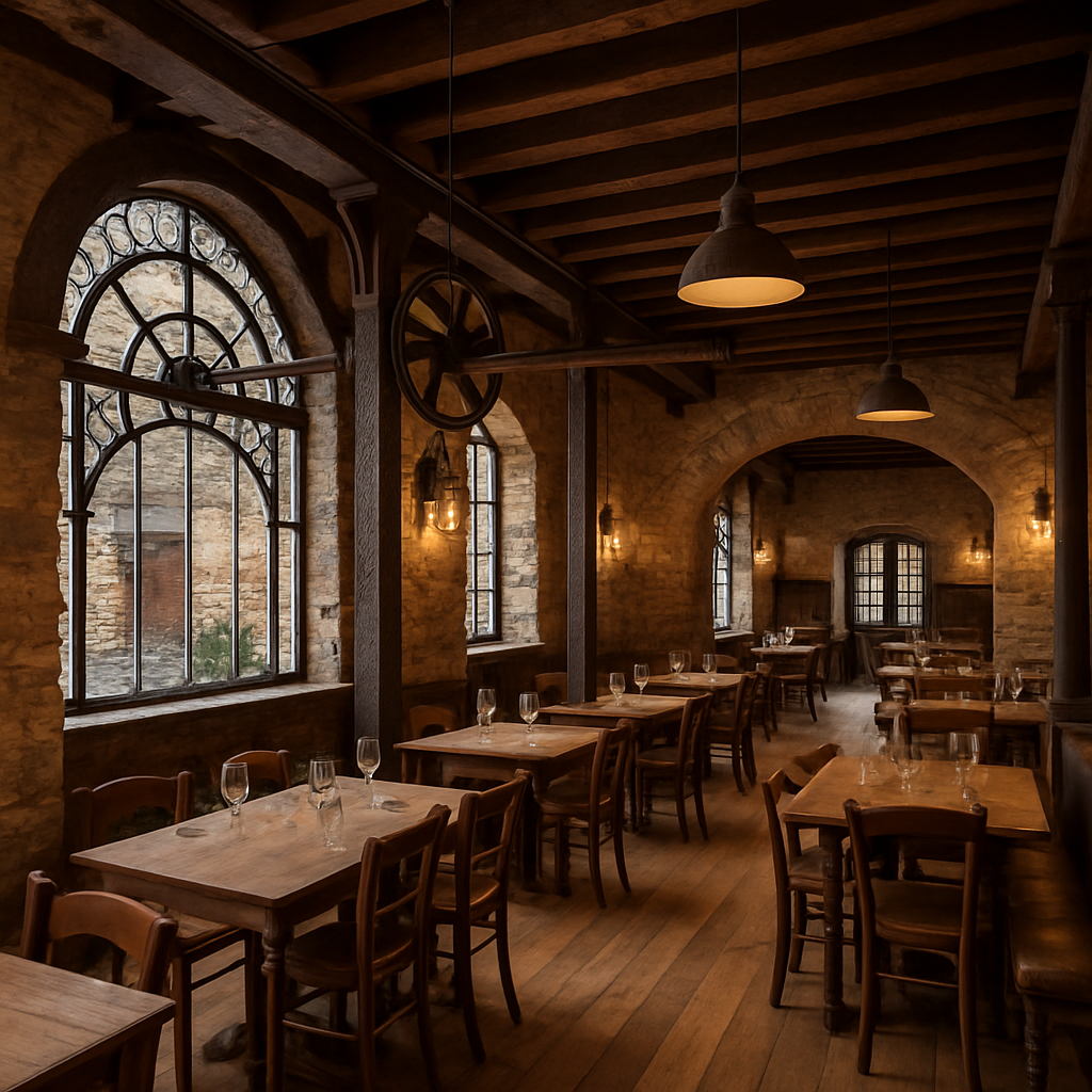 découvrez le charme d'honfleur avec cette ancienne ferronnerie transformée en un restaurant chaleureux. savourez une cuisine authentique dans un cadre unique alliant histoire et convivialité.