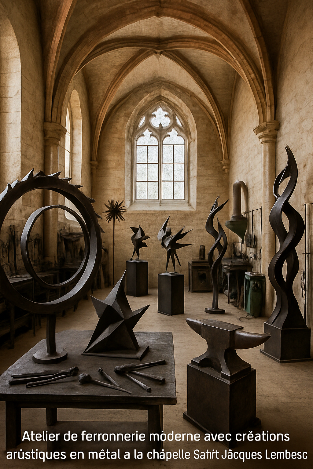 découvrez l'exposition l'harmonie des arts à la chapelle saint-jacques de lambesc, où la photographie, la ferronnerie et la sculpture se rencontrent pour créer une expérience artistique unique, alliant tradition et modernité dans un cadre enchanteur.