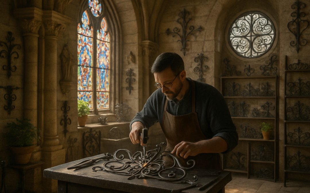 découvrez l'univers captivant de la ferronnerie d'art à l'abbaye de bonnefont. plongez dans un voyage artistique où le savoir-faire traditionnel rencontre la créativité moderne, à travers des œuvres spectaculaires et des démonstrations passionnantes.