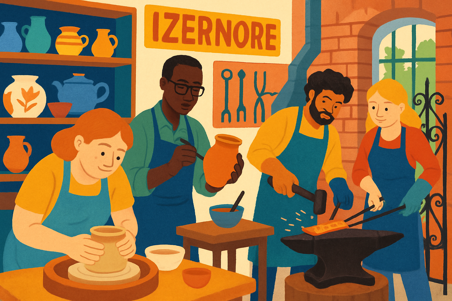 découvrez à izernore une nouvelle association artistique dédiée aux passionnés de crochet, de peinture, d’argile, de céramique et de ferronnerie. ateliers créatifs, rencontres et découvertes pour tous !