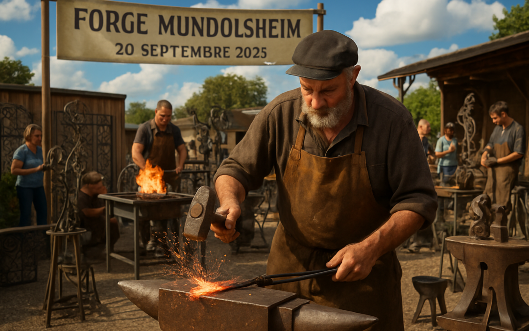 découvrez l'univers fascinant de la forge et de la ferronnerie lors de l'événement exceptionnel organisé à la forge mundolsheim le 20 septembre 2025. un rendez-vous unique pour admirer le savoir-faire artisanal et rencontrer des passionnés du métier !