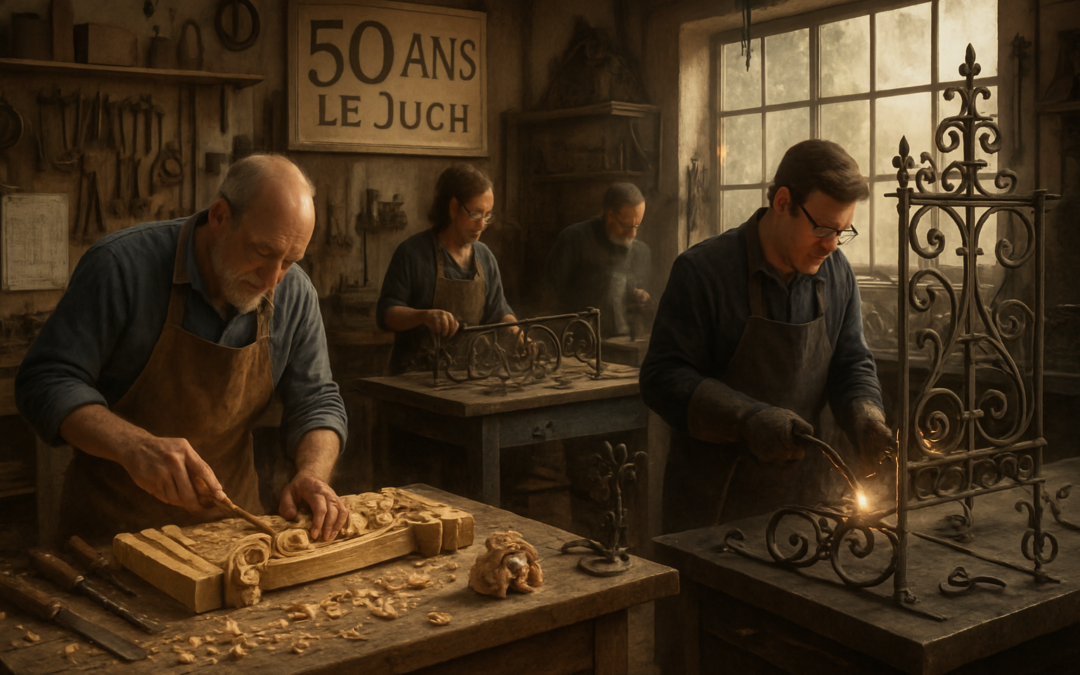 découvrez l'atelier rognant au juch, expert depuis 50 ans en menuiserie, métallerie et ferronnerie d'art. un savoir-faire reconnu pour des créations uniques et sur-mesure, alliant tradition et innovation.