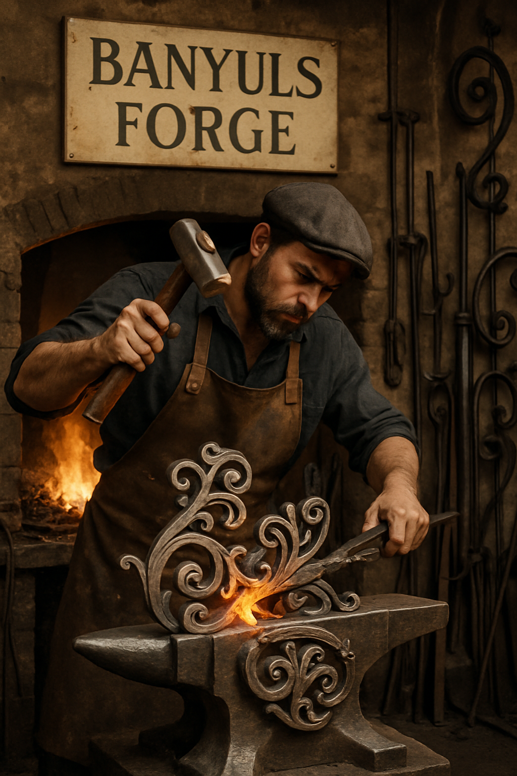 découvrez lucas nou, ferronnier d'art de banyuls-sur-mer, reconnu comme maître artisan créatif pour son savoir-faire exceptionnel et ses créations uniques alliant tradition et innovation.